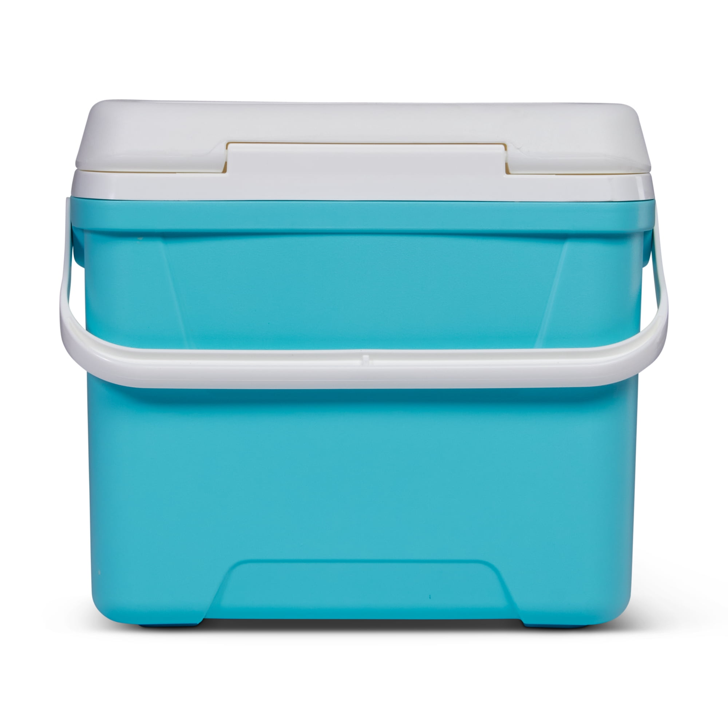 Igloo 28 QT Laguna Hard-Sided Ice Chest Cooler, Aqua Blue and White / Red