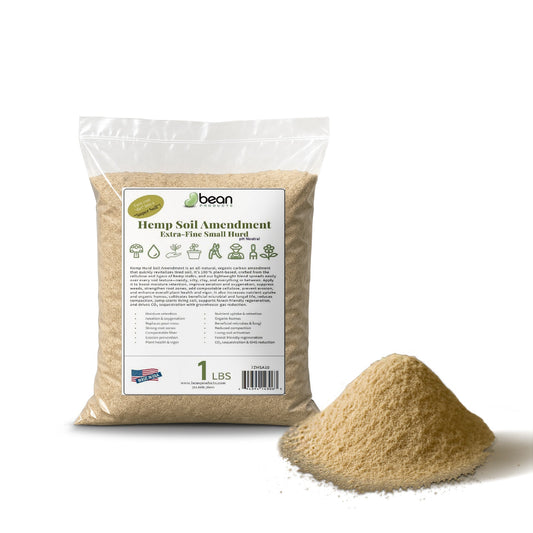 Hemp Soil Amendment Gardening Dirt Booster, very fine hemp hurd