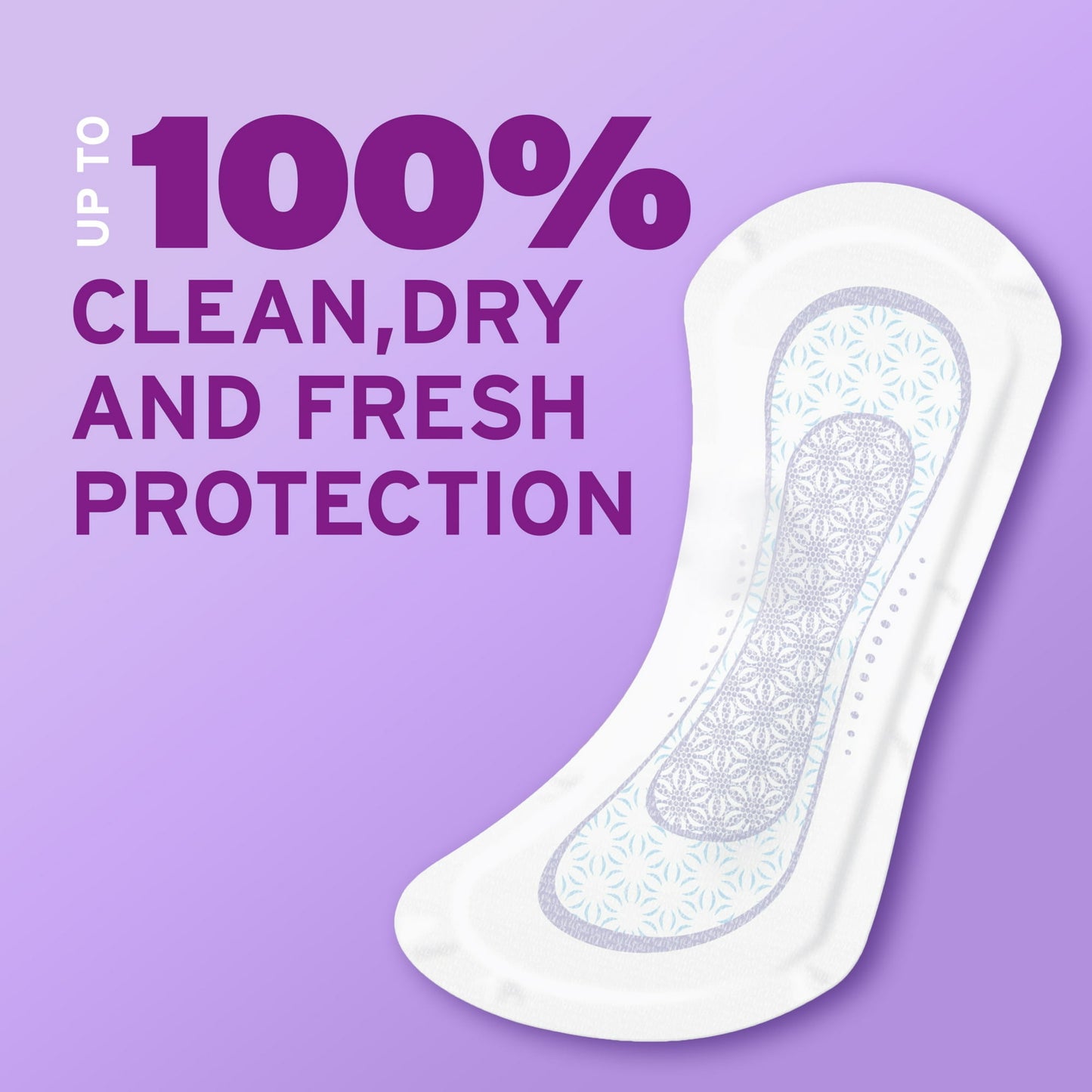 Poise Daily Incontinence Panty Liners, Long, Very Light Absorbency (44 Count)