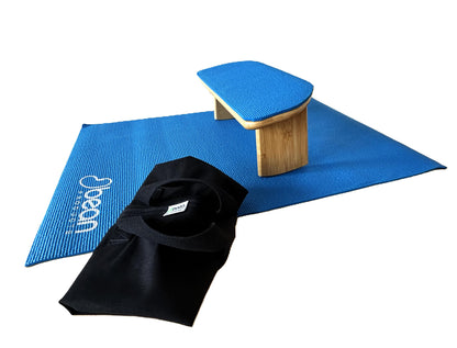 Meditation Bench from Earth Friendly Bamboo for Kneeling or Prayer