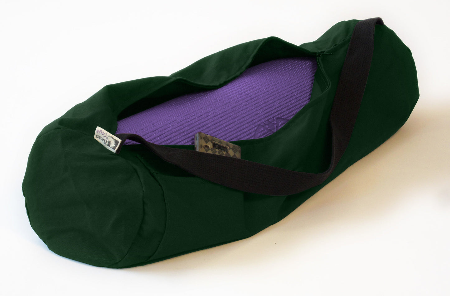 Durable Large Cotton Yoga Mat Bag - CLEARANCE / Pink