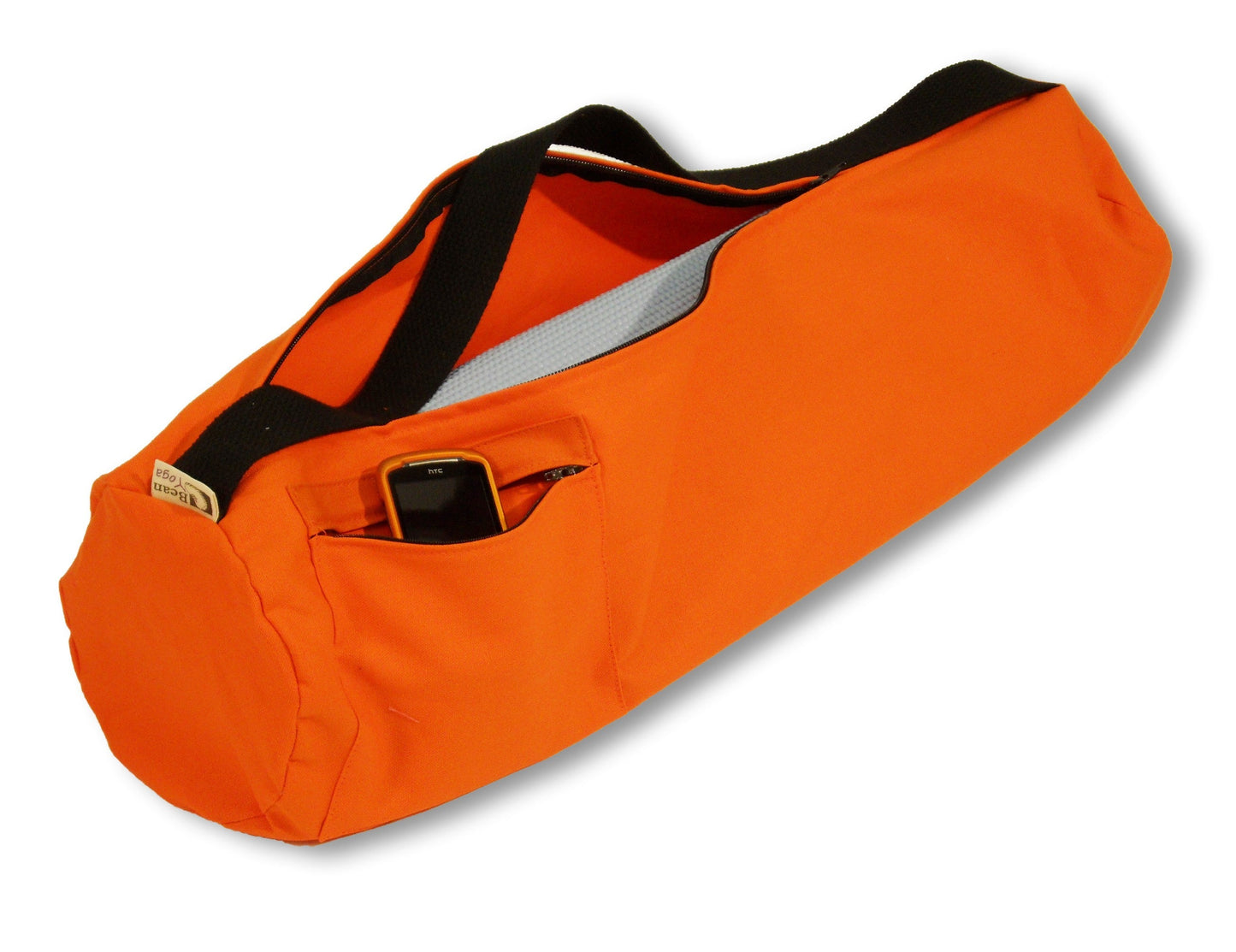 Durable Large Cotton Yoga Mat Bag - CLEARANCE / Pink