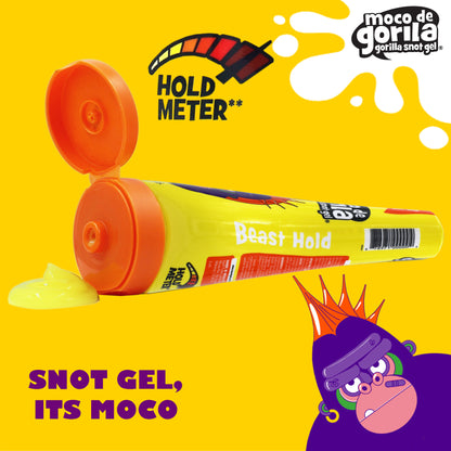 Moco de Gorila Punk Hair Gel, Extreme Hold, Shine-Enhancing Hair Styling Gel for Unisex, 11.9 oz Squizz Bottle – Achieve bold and edgy hairstyles with this powerful gel that provides an ultra-strong hold for punk-inspired looks
