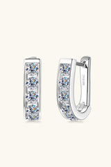 1 Carat Moissanite 925 Sterling Silver Earrings