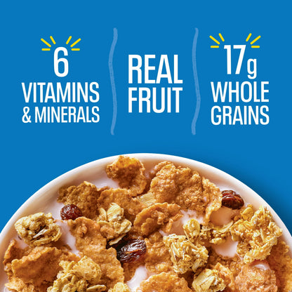 Kellogg's Raisin Bran Crunch Crunch Breakfast Cereal, Good Source of Fiber, Family Size, 20.7 oz