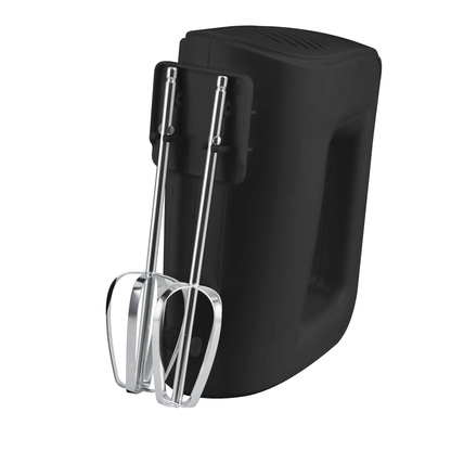 Mainstays 5-Speed Corded Hand Mixer Black with 2 Beaters, 150W Motor, Non-Detachable Power Cord, Comfortable Handle & Variable Speed Features