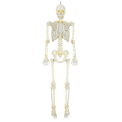 5ft  Poseable Skeleton Decoration, Halloween Outdoor Decor, by Way To Celebrate