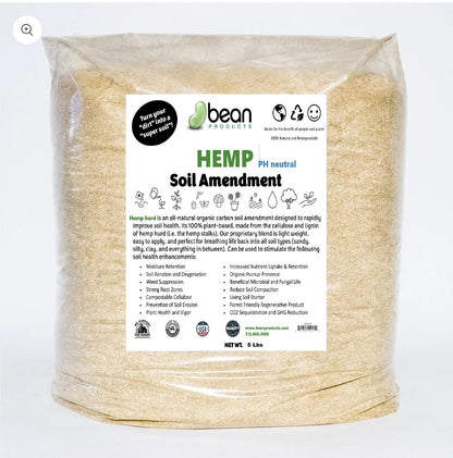 Hemp Soil Amendment Gardening Dirt Booster, very fine hemp hurd