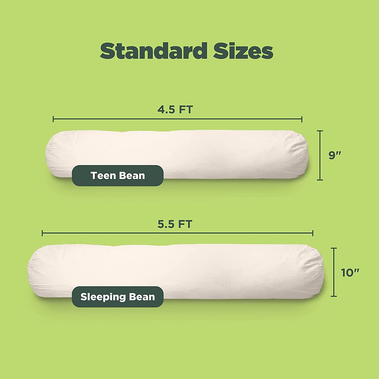 Sleeping Bean or Teen Bean Body Pillow