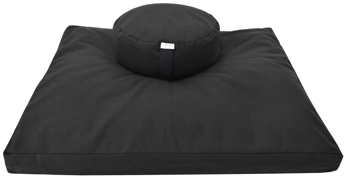 Meditation Cushion Set Zafu and Zabuton - Cotton ..Made in USA