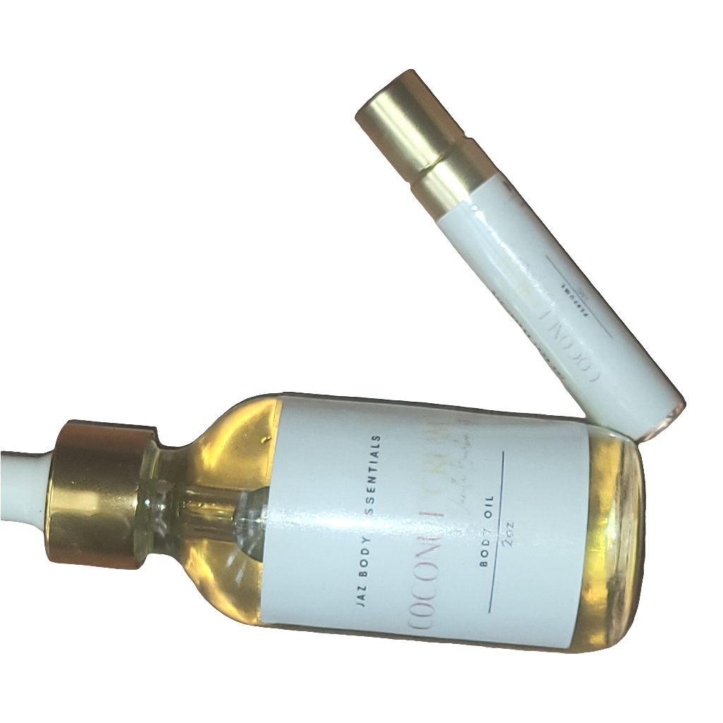 Coconut Cream & Vanilla Bourbon Latte Body Oil & Perfume Set