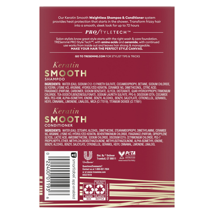 Tresemme Shampoo & Conditioner Keratin Smooth, 28 oz 2 Count