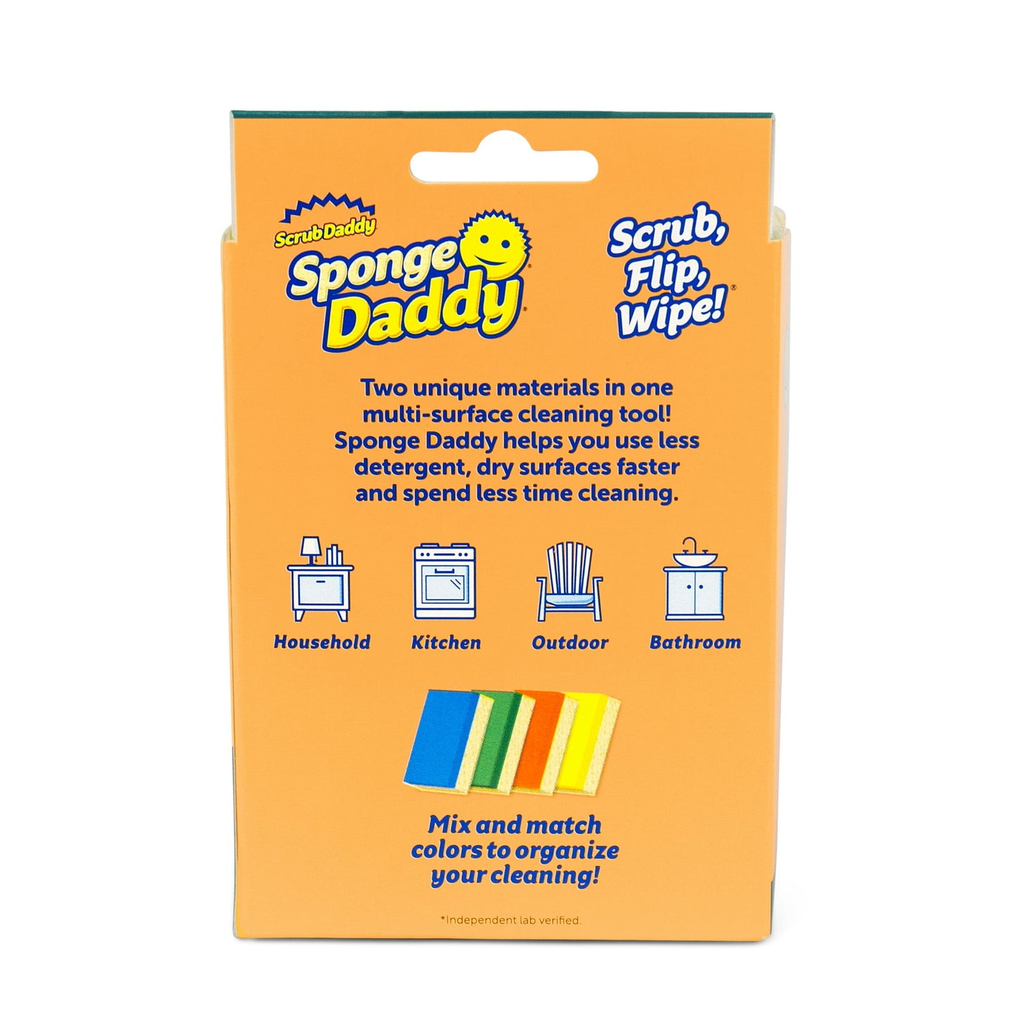 Scrub Daddy Sponge Daddy  Non Scratch Dual Sided Dish Cleaning Sponge 4 Pack