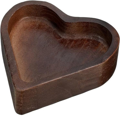 Love In The Air Wooden Heart-Shaped Candle 3wick