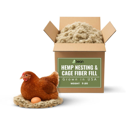 HempStuff Hemp Fiber Fill Pillow Stuffing and Chicken Nesting Fiber