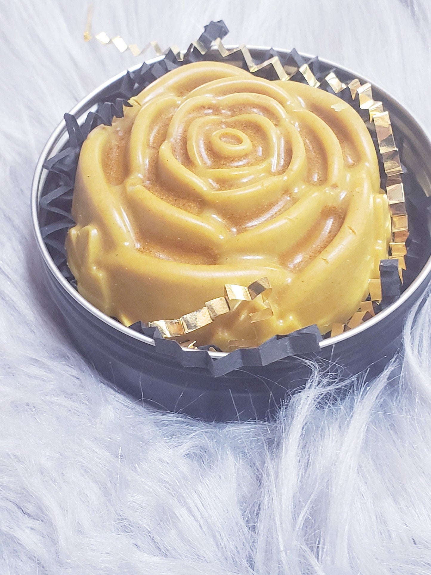 Lotion Bar with Rose Petals