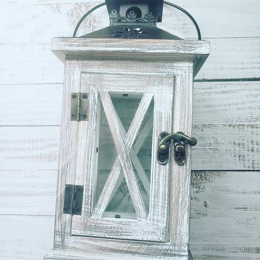 Rustic Home Decor Lantern Set of 2