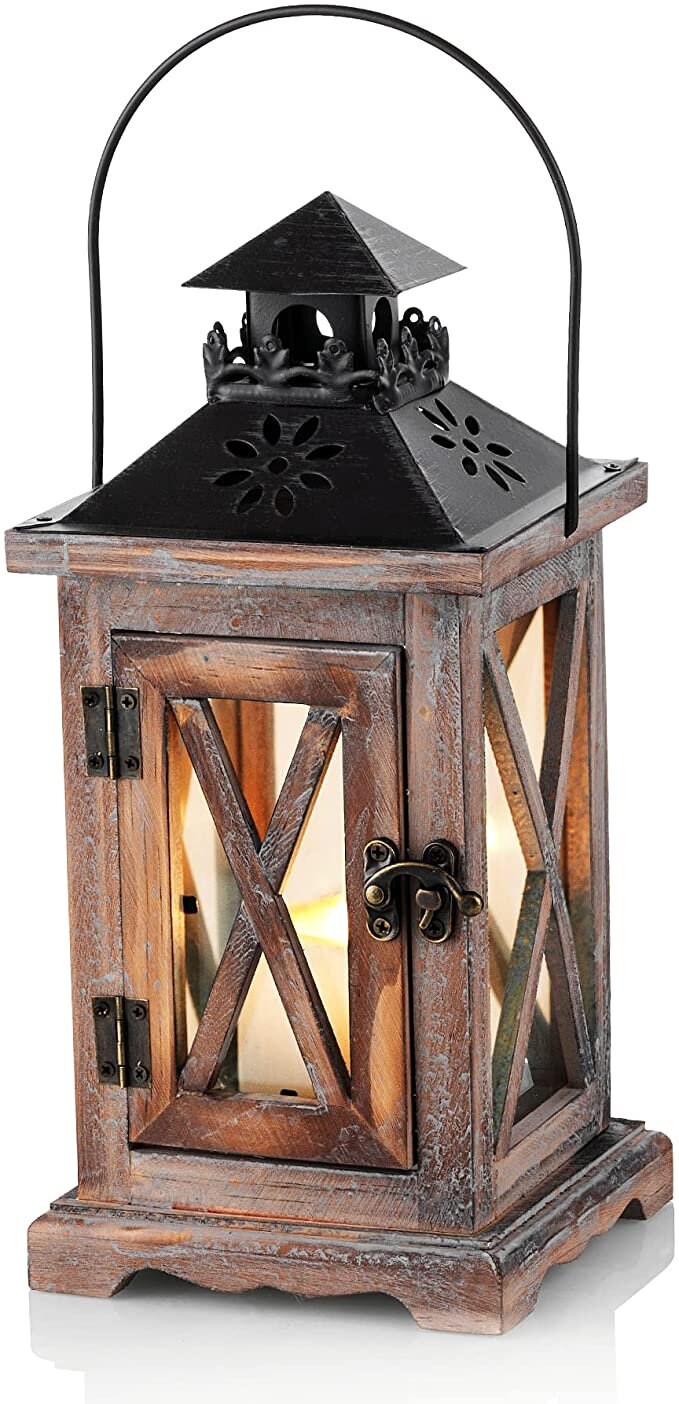 Rustic Home Decor Lantern Set of 2