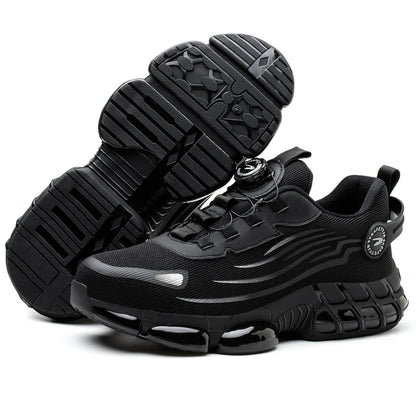 Maven Steel Toe Knob Lacing Work Sneakers