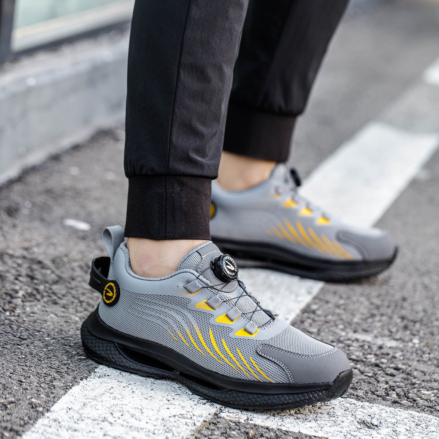 Maven Knob Lacing Steel Toe Work Sneakers