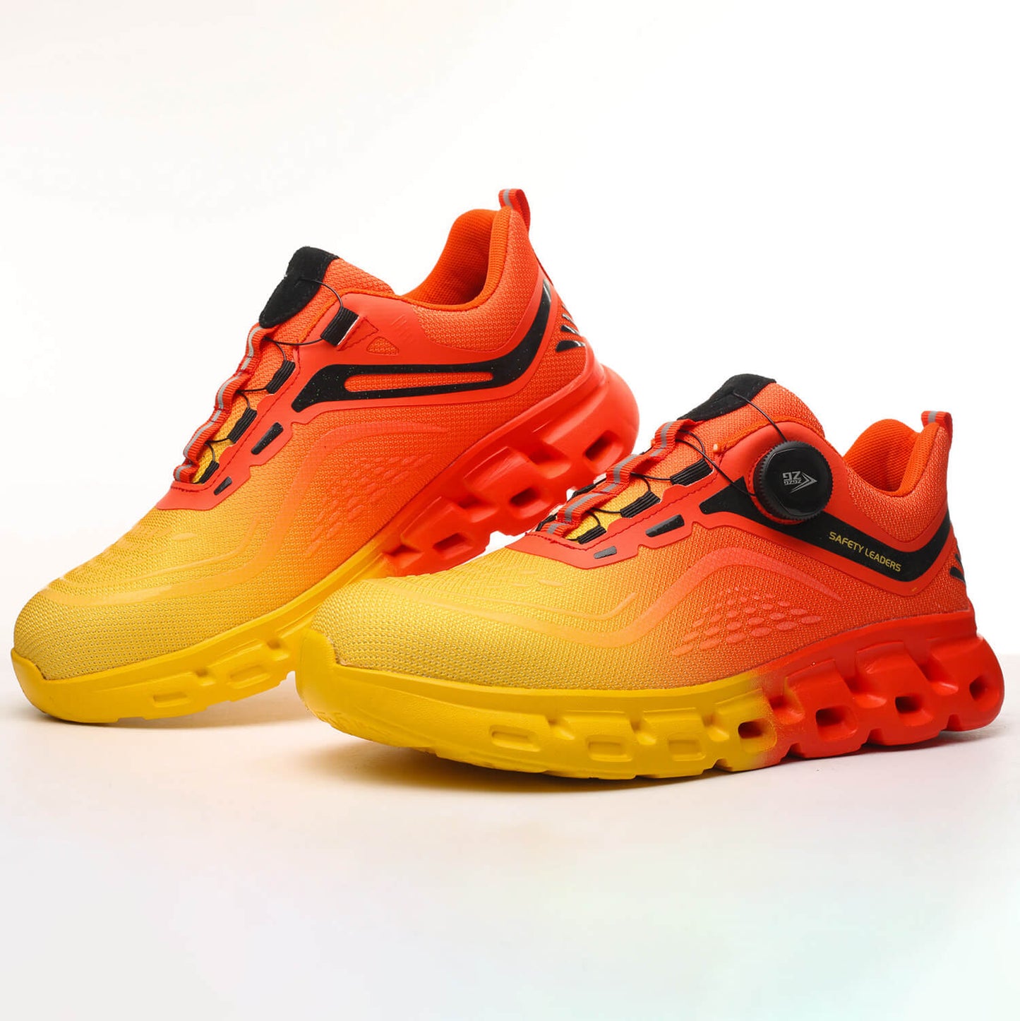Maven Knob Lacing Stylish Steel Toe Work Sneakers