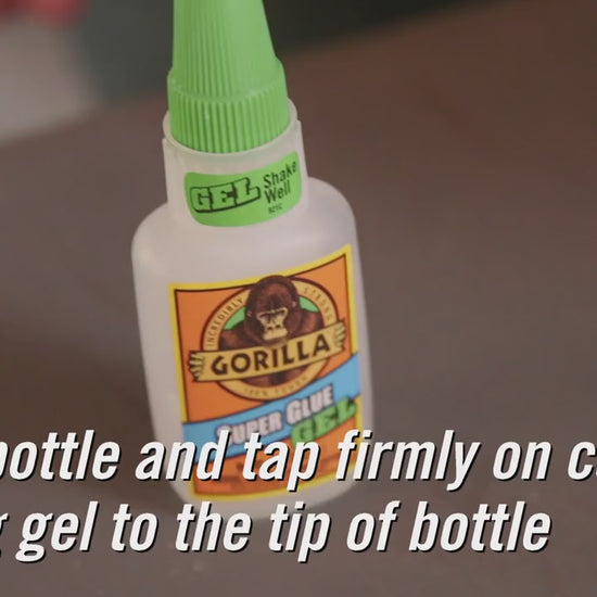 Gorilla Glue Clear Super Glue Gel Bottle, 15 Grams, Drying Time for light handling after 1-5 Minutes