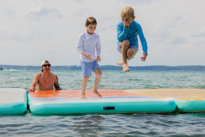 RadPadz Cannonballer | Retro | 6’ x 12’ Inflatable Platform