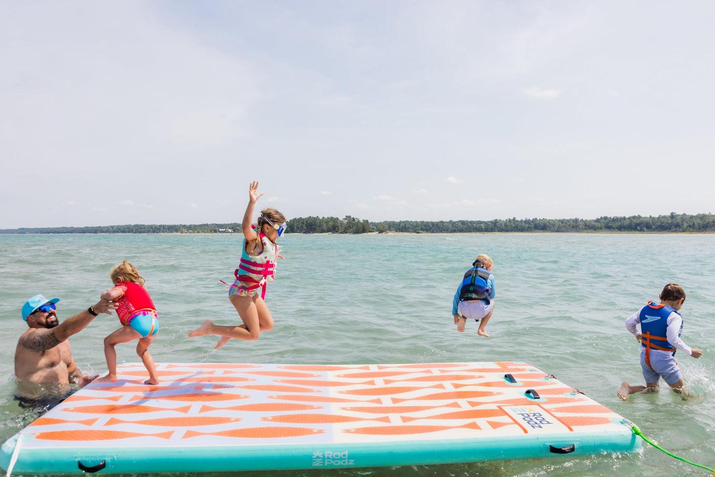 RadPadz Cannonballer | Fish | 6’ x 12’ Inflatable Platform