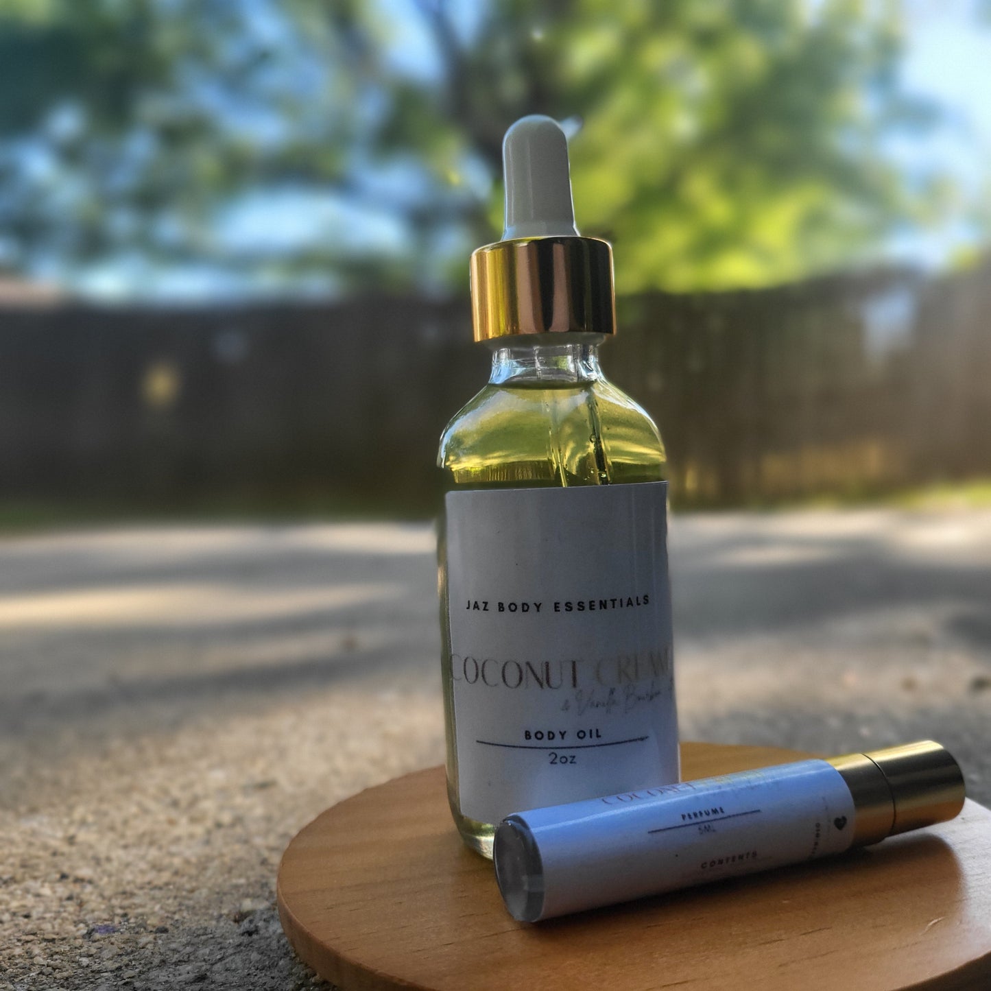Coconut Cream & Vanilla Bourbon Latte Body Oil & Perfume Set