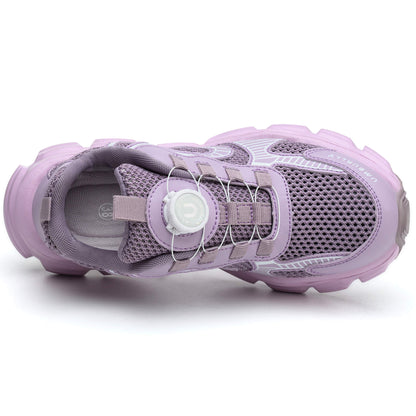 Women's Steel Toe Knob-Lacing Work Sneakers