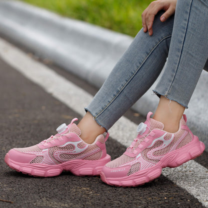 Women's Steel Toe Knob-Lacing Work Sneakers