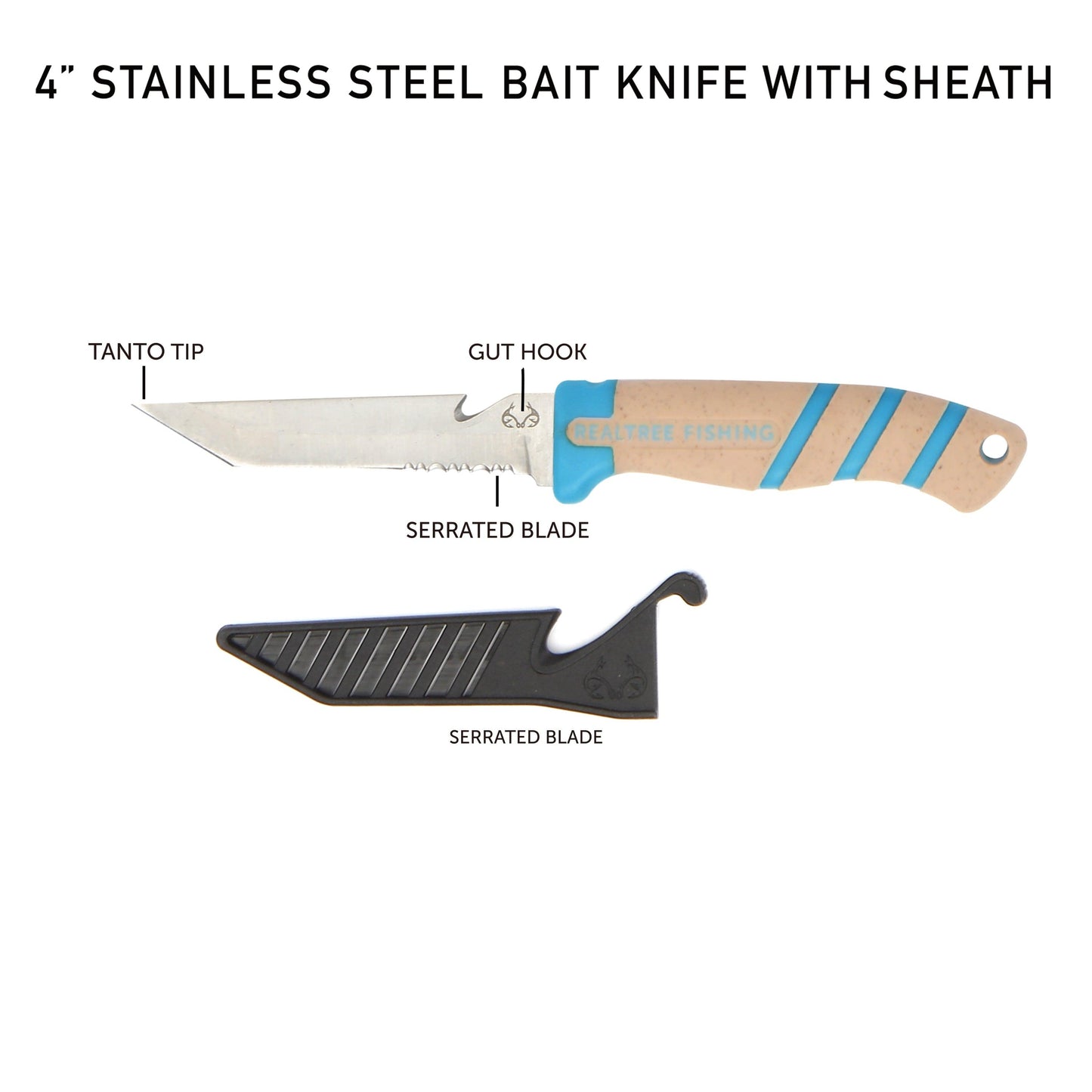 Realtree 7 Piece Angler's Collection Fishing Kit with Stainless Steel Blade and Scale - Trendyxmart