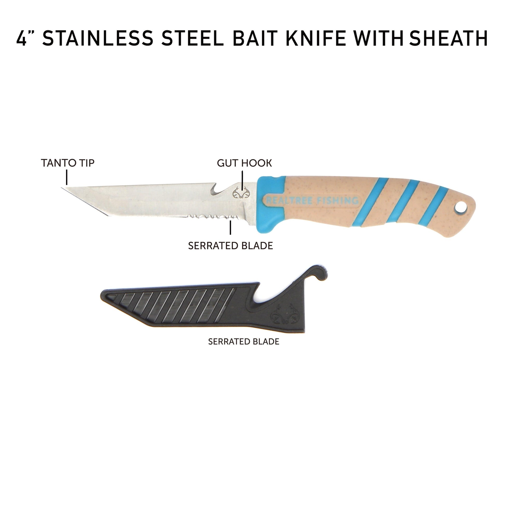 Realtree 7 Piece Angler's Collection Fishing Kit with Stainless Steel Blade and Scale - Trendyxmart
